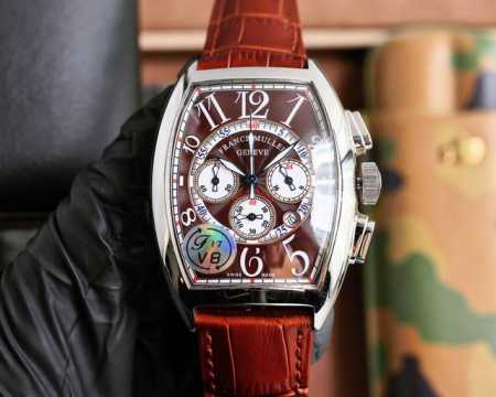 法兰克穆勒 Franck Muller 40*52Mm 酒桶型壳身 日本多功能石英机芯 头层小牛皮表带原装针扣 独特的f M风格 只为专属打造 - 点击图像关闭