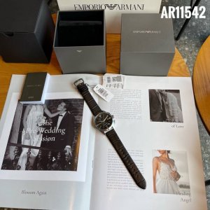 支持香港、美国直邮 全国联保！正品！阿玛尼armani男表 型号：Ar11542 表壳：精钢 表镜：矿物质强化玻璃 表带：真皮 尺寸：43*20Mm 型男标配，