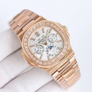 白钻 金钻 V2版本 百达翡丽 Pp 5740 01-超复杂多功能 R68 鹦鹉螺重磅登场 迄今推出的首款nautilus复杂腕表 以超复杂的工艺技术打造休闲运