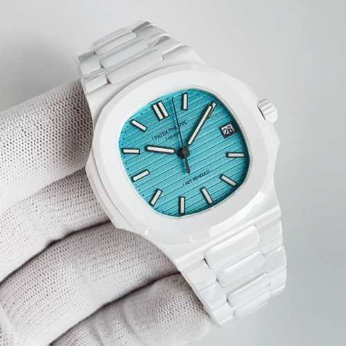 Aet 全陶瓷 9015机 Tiffany 5711鹦鹉螺』 Patek Philippe 百达翡丽 Pp H 鹦鹉螺系列 陶瓷制作表壳与表带，已经赢得了一大波