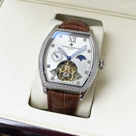 统一 全新风格 典雅大气 江诗丹顿-Vacheron Constsntin 男士腕表 全自动机械机芯 矿物强化玻璃 316L精钢表壳 真皮表带 时尚休闲 商务必 - 点击图像关闭