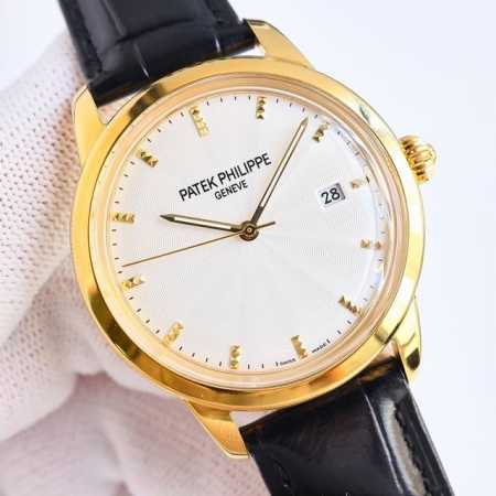 Tw出品 白壳 金壳 百达翡丽-Patek Philippe-火爆新款式，Pp 百达翡丽新款锅盖，Rk1 锅盖玻璃 耗时长达13个月！超薄男士自动机械腕表，采用 - 点击图像关闭