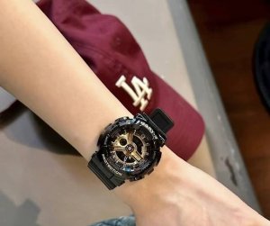 Casio卡西欧 潮流运动 石英机芯 树脂表带 日韩表 男女同款 黑色表盘