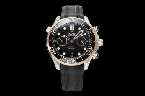 Sj出品 钢带 胶带 欧米茄 Omega Ob2 全新海马系列 300米计时男士腕表 搭载7750改9900机芯 44Mm 钢带 胶带可通用 Sj精致推荐男士多