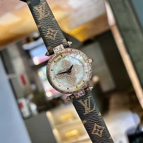 金白同价 Lv时来运转老花神级腕表 手腕轻轻摆动 度完美旋转 满满设计感 独具创意 引入注目非常漂亮 想低调实力不允许系列 拱形316精钢表壳直径38Mm厚度1