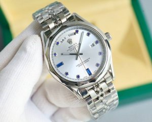 同价 劳力士-Rolex 新款商务男士机械腕表 进口西铁城8 机芯 316L精钢表壳 矿物质玻璃镜面 316L精钢表带 直径40Mm 厚度12Mm 生活节奏 尽