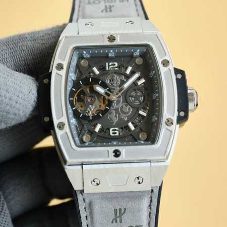 白 金+20 全新Hublot恒宝表Big Bang宇舶灵魂系列-男士腕表来袭！高端定制全自动机械-镂空机芯，9字位清晰可见的陀飞轮在不停的飞转着，动感十足。 - 点击图像关闭