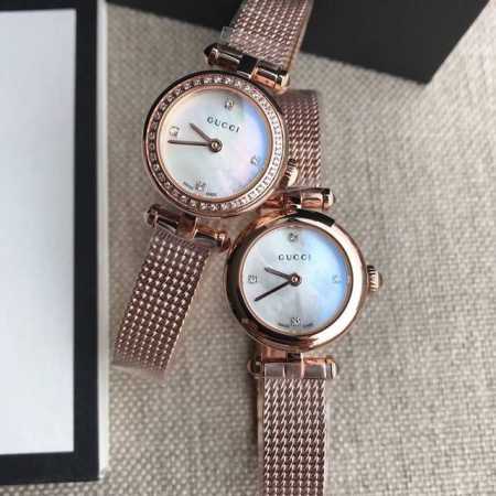 原盒:30 古驰 Original Gucci，古驰巴塞尔钟表展新宠，全新设计，天然贝母面，网带精致，原装瑞士石英，大部件原厂出，小号～23Mm表径，保真。全新 - 点击图像关闭