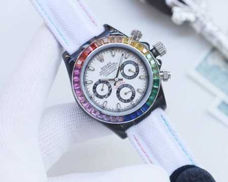 尊享价： 劳力士Rolex 迪通拿系列 316L精钢表壳 尺寸43Mm 矿物质镀膜玻璃耐磨 超强夜光 日本多功能计时石英机芯 帆布表带 原装扣 爱不释手的劳力士 - 点击图像关闭