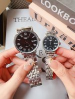 白钢 浪琴-Longines 原装进口石英机芯 小秒设计 钢化玻璃 316L精钢表壳 直径女30Mm 厚8Mm如果今天的阳光停止了它耀眼的光芒 那么你的一个微笑