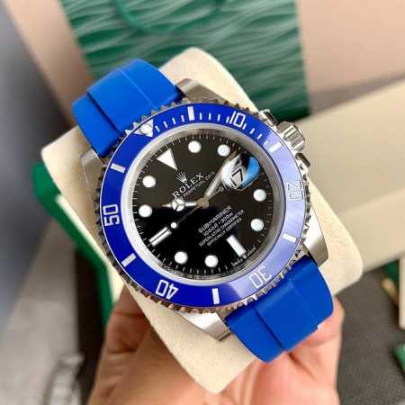 劳力士新款“三代蓝水鬼”重金研发“天花板级别”做到金属配件可与正品互换，表盘尺寸41Mm采用100％Zp一致的含镍元素904L精钢，耐磨耐腐蚀，表面光泽度亮白。 - 点击图像关闭