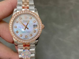双头粒版本 Sk Factory 女款 劳力士rolex 单历 日志型31Mm 直径 31Mm 机芯 搭载全自动机械机芯 圈口 劳力士ringcommand三角