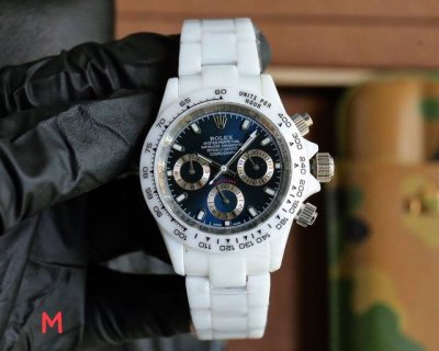 劳力士Rolex 迪通拿系列 陶瓷表壳 尺寸43Mm 蓝宝石玻璃 日本多功能计时石英机芯 陶瓷表带 原装扣 爱不释手的劳力士迪通拿 品不完的一劳永逸
