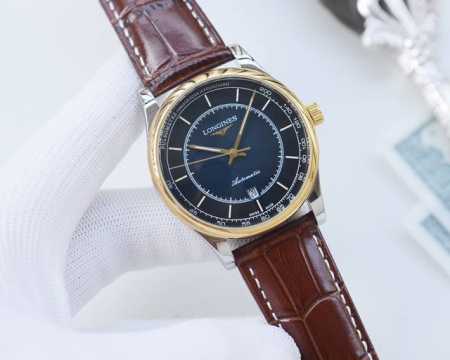 白壳 ，金壳 ，钢带20 品牌：浪琴-Longines 类型：男士腕表 壳套：顶级版316精钢l 表带：进口小牛皮表带 316L精钢表带 机芯：全自动机械机芯 - 点击图像关闭