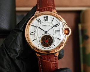白皮 玫皮680白钢 钻+50 卡地亚 Cartier全自动机械头层小牛皮拱形蓝光玻璃43*14Mm岁月与商场的历练雕塑出的轮廓续演着霸道总裁的优雅传奇 Dri