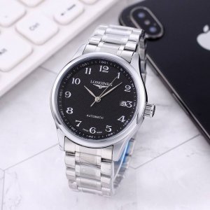 精钢表带十蝴蝶扣 白： ，间金、全黑同价： ，浪琴-Longines名匠系列，经典之作 品质之选，全自动机械机芯，Ips真空电镀，矿物质水晶镜面 ，精密防水，直