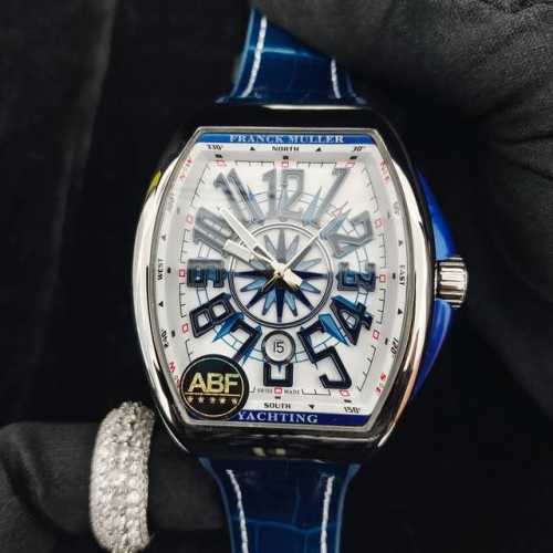 完美细节 Abf 最高品质 新款到货 Franck Muller 法兰克穆勒 Fm Vanguard Yachting V45遊艇系列 44X54 Mm1.表壳