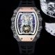 Richard Mille 理查米尔 Rm21-01系列 搭载全自动进口机械机芯 尺寸40X50X16Mm 碳纤维材质打造的表圈和表柱作为架构支撑，进一步加固其