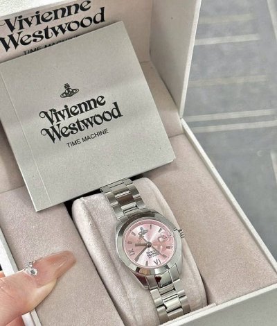 Vivienne Westwood 腕表 石英机芯 精钢表带 28Mm 粉色表盘 女表 薇薇安 威斯特伍德 西太后 DDD