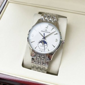 白壳 玫瑰金 钢带+30 简约设计 经典百搭 积家-Jaeger Lecoultre 男士腕表 全自动机械机芯 矿物强化玻璃 316L精钢表壳 精钢表带 时尚风