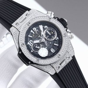 白壳 金壳 圈口钻 满钻 Zf 最新款新面出货 宇舶 恒宝 Hublot 英勇无畏，拳拳出击，简称“Hub”“恒宝”，Bigbang大爆炸元素材料计时码表v2版