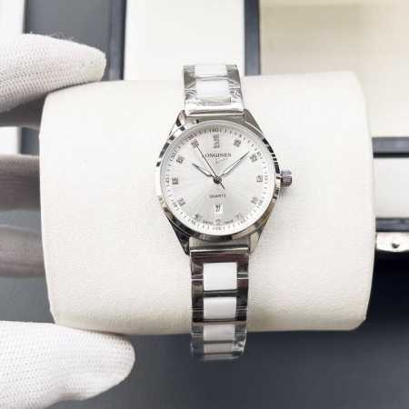 白壳 金壳 钢带+20 陶瓷+40 钻圈+30 浪琴-Longines简约大气女款 进口石英机芯 矿物质玻璃镜面 316L精钢表壳 直径28Mm厚8Mm 该款腕 - 点击图像关闭