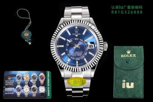 白 玫 胶钢同价 Iu 新品 全新系列rolex劳力士sky-Dweller 史上最复杂劳力士 正式面市了 以精湛的工艺技术与表款的正确调校方式重新定义了真正的