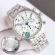 Iwc 万国飞行员系列Iw377701钢带款强势登场，精彩细节:1.原版开模 一比一复刻分段式小头粒 2.扣子对版 可伸缩 3.表带带节可快拆， 表带侧面没有螺