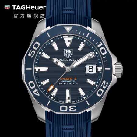 可以订做专柜查验码 批: 原盒:50 高颜值胶带款，硬货。Original Tagheuer,泰格豪雅竞潜系列机械表，专柜1万+。 ~41Mm表径，蓝宝石镜面， - 点击图像关闭