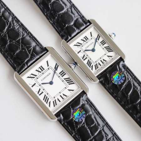 Sj出品 白壳 金壳 钻50 3Wf 卡地亚 坦克w5200003与w5200005两款型号同时发布，情侣手表大号小号，沿袭之前的复刻方案，采用原厂配件，拼装打 - 点击图像关闭