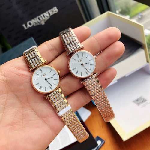 超薄4Mm 经典罗马刻度！浪琴嘉岚系列-休闲时尚女士石英腕表，尺寸24Mm、浪琴嘉岚体现了以飞翼沙漏标志而闻名于世的浪琴品牌最古老的制造美学，独特设计的表壳以超