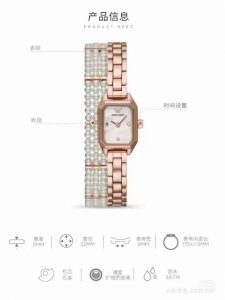 金白 麦家mj 最最最新款的阿玛尼套装女款ar11323，方形小表盘手表+三层细珍珠手链，阿玛尼人鱼公主，淡水珍珠手链搭配珍珠贝母手表，上手也太漂亮了，这是什么