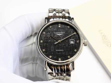 浪琴-Longines 瑰丽系列 多次反复修缮至完美 极致严格的质量保证。 确保采用原版式抛光和拉丝工艺，高硬度水晶镜面，更加透彻明亮，文字，典雅的精髓奥妙 全 - 点击图像关闭