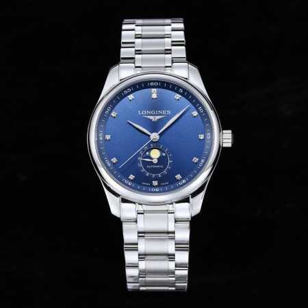 顶级复刻 Aps全新升级 浪琴 Longines Lb1 月相腕表，全新定制一体机l899.5同步原装小轴承，超级稳定 。月相系列 1腕表尺寸40X11毫米，表 - 点击图像关闭