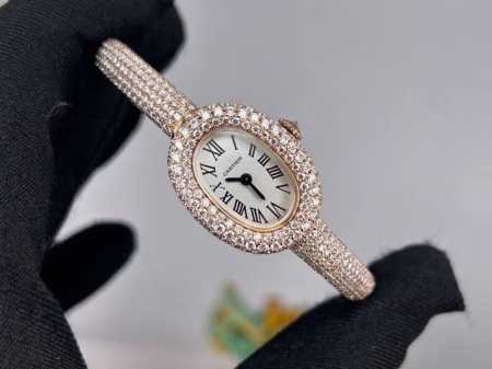 卡家“浴缸”手镯腕表，原装开模。包18K+莫桑钻石 字体全镭雕刻字 非市场普通版本印字 真金真钻工艺 细节懂的都懂 配原装首饰盒证书 - 点击图像关闭