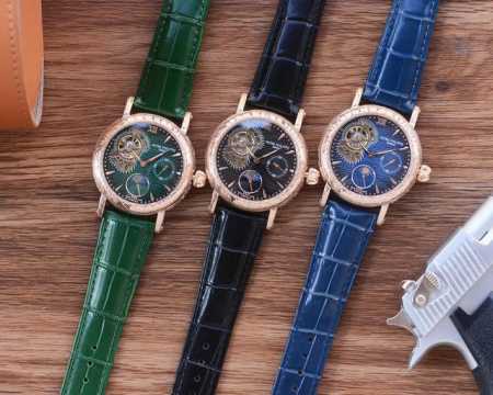 百达翡丽 Patek Philippe 精品男士腕表,精雕细琢，雕花外壳 陀飞轮精选，多功能显示 包含日月星辰 日历尽显精致细节与高超技艺，搭载多功能全自动机械 - 点击图像关闭