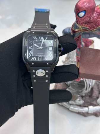 独家实拍图 cartier Automatic Mechanical Watch 卡地亚山度士 全自动机械表 男士腕表 - 点击图像关闭