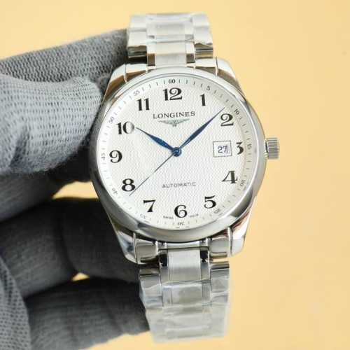 白 金 全新推出浪琴Longines-名匠三字位系列 原版开模 所有配件与正品100%可互换通用 机芯 可搭载机芯2824机芯 搭配最新款镂空自动陀整体采用精密