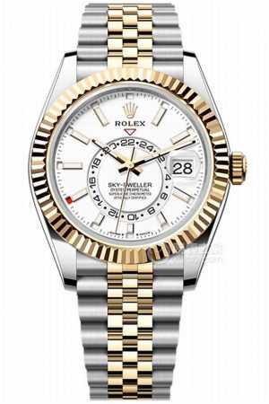 特价 。 劳力士纵航者系列rolex Sky-Dweller 天行者！尺寸42Mm，沉稳可靠、雍容大度！表圈采用劳力士ring Command三角坑纹，抗刮损蓝 - 点击图像关闭