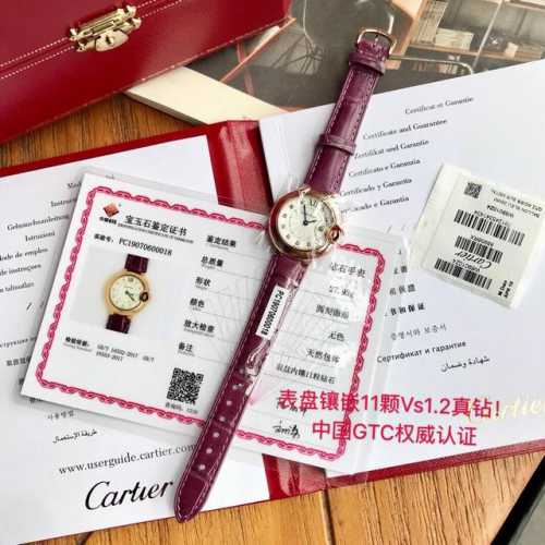 高端硬货1Xxx独家首发！卡家真钻蓝气球欧洲渠道，每到年底国外很多代工都会流点这种很贵的表出来，同属瑞士石英机芯，28Mm表盘，字面镶嵌11颗Vs1.2真钻！美
