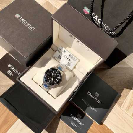 Original Tagheuer,泰格豪雅竞潜系列石英表！大号～43Mm表径，蓝宝石镜面，超强夜光指针，原装石英机芯，支持拆机验货，超高难度精钢拉丝工艺无法仿 - 点击图像关闭