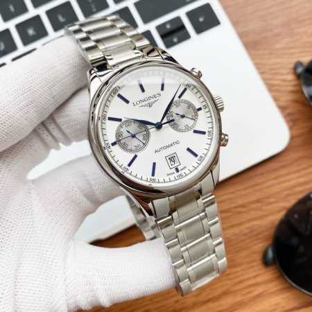白壳 玫 皮钢同价 实物拍摄 品牌：浪琴-Longines 最新制表传统系列 类型：男士腕表 表壳：316精钢 做工优质 表带：进口小牛皮 316精钢 两种可选 - 点击图像关闭