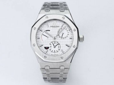 白壳 玫金 新品 Ap爱彼Audemars Pigueta皇家橡树系列 国外人气玩物终于有复刻解毒来了 双重时间 美联社 爱彼 皇家橡树 采用进口双地时全自动机
