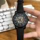 皮带，钢带 阿玛尼手表男表ar60008 匠心独具 黑钢炫酷 潮流镂空设计 富有现代艺术性的华美镂空 进口牛皮表带 针扣 矿物质水晶镜面 30米防水 全自动机械
