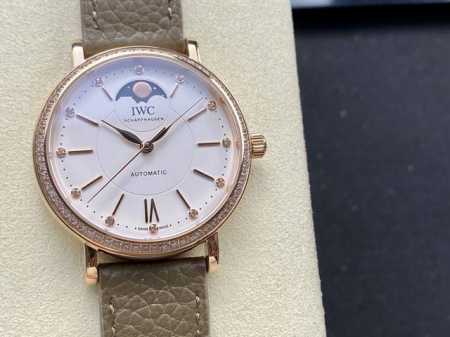 白壳 金壳 Tw新品 颜值巅峰 Iwc旗下最耀眼的明星，万国长动能月相专家。 全新的柏涛菲诺系列iw659601透底腕表。独家巨资订制万国cal.32800真月 - 点击图像关闭