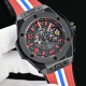 Tw 出品 恒宝 宇博 Hublot T17 钛金属 Hublot Big Bang Ferrari Titanium F4 系列 材质 表壳：钛金属，经拉丝与
