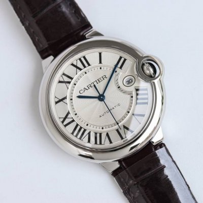 Af全市场独家对版 Cartier 蓝气球系列 全新推出，顶级原单品质！新年赠送大红鳄鱼皮一副 表盘直径:42Mm，男款尺寸 表带材质:美洲短吻鳄鱼皮，行业天花