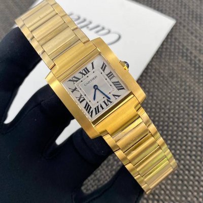 法国坦克最高版本！ 年全网最新第2代Tank Francaise法国坦克原版1:1复刻精作！均采用瑞士石英机芯 +卡家白金专用甲板 中号：32*27Mm，小号：