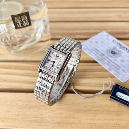 原单正品.原厂配件。Longines浪琴 迷你黛绰维纳系列l5.200.4小方格 复古 简约 优雅女士腕表各大主流电商平台同等货源. 支持专柜验货。 材质：31 - 点击图像关闭