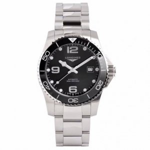 Longines 浪琴 新款康卡斯陶瓷表圈机械男表L3.781.4.56.6 96.6，搭配全自动机械